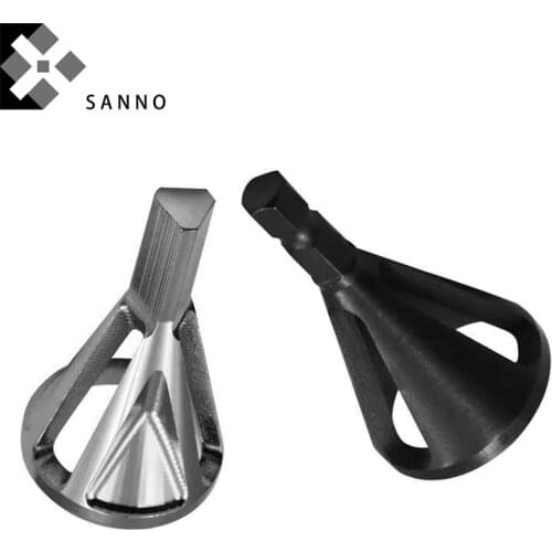 3PCS Deburring external chamfer tool bit 3 flutes hexagon / triangle shank remove burr drill bit screw remove burr repair tool