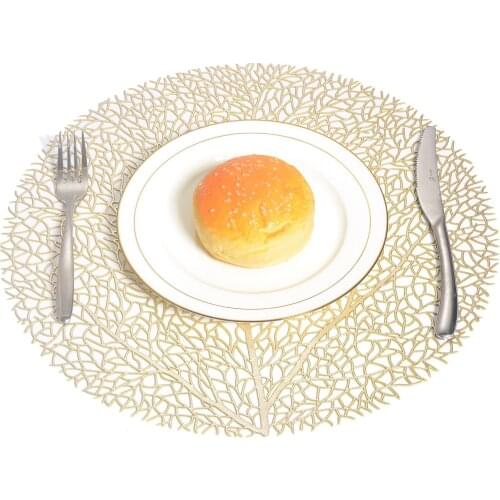 Table Mat Hollow Out Coral Patterns Placemat Heat Insulation Pad Table Decorations for Home Restaurant