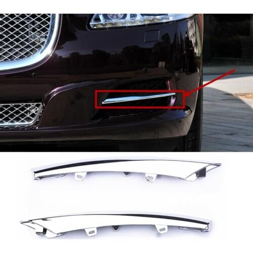Front bumper fog lights XJLjag uar2007-2010 XJ Front bar ventilation grille trim Grid electroplating reflector Outlet trim