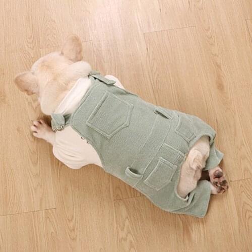 Adjustable Dog Jumpsuit Winter French Bulldog Clothes for Dogs Coat Warm Pet Dog Clothes Pug Clothing for Dog Pajamas Outfit