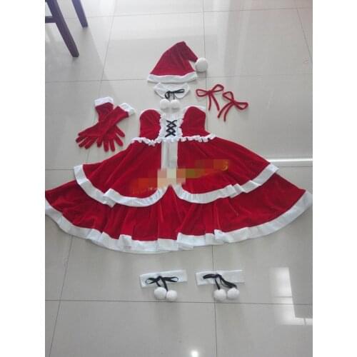 Tokisaki Kurumi DATE.A.LIVE Anime Cosplay Tokisaki Kurumi Christmas set costume customized