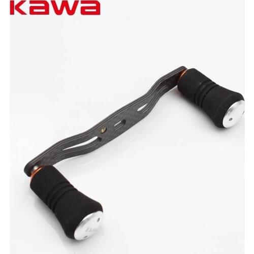 KAWA 2017 New Model High Quality Strong Carbon Fiber Fishing Reel Handle for Baitcasting , Eva Knob, Hole size 8x5mm