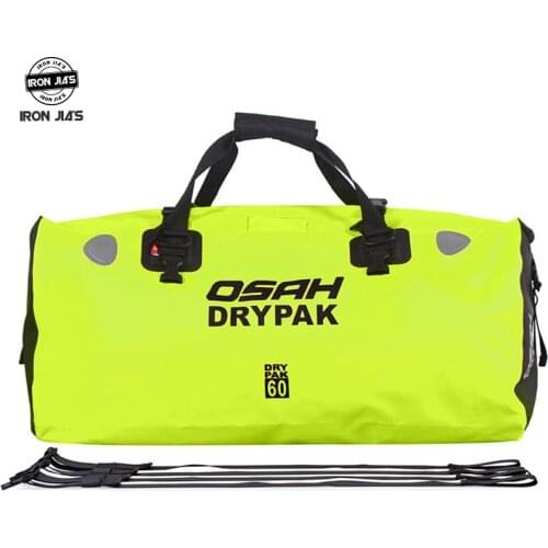 OSAH Motorcycle tail Bag Multi-functional Durable Rear Motorcycle Seat Bag High Capacity Waterproof PVC Bag 25L,40L,60L