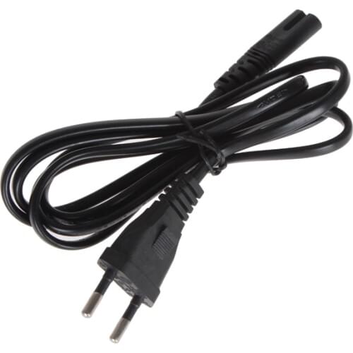 1Pc Universal Black 110-220V the EU Plug Standard Cable Connects Charger Reserve Cable Compatible with Xbox Equipment
