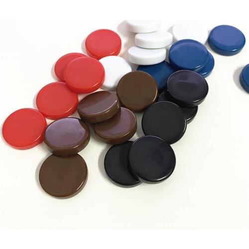 15Pcs/set 20mm New Backgammon piece Blank Glossy Chips Coins Pawn chess accessories