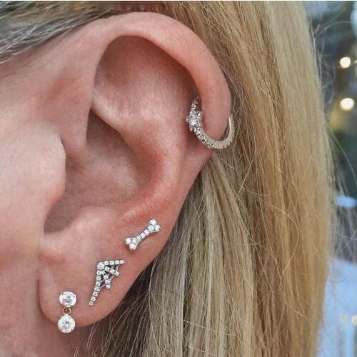 2021New Pure Silver Spider Web Stud Earring Fashion 925 Sterling Silver Metal Ear Hook Earrings for Woman Statement Jewelry