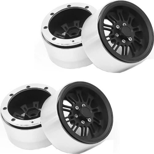 4pcs/lot Metal Wheel Rim 2.2 Inch for 1/10 RC Rock Crawler Axial SCX10 90046 AXI03007 TAMIYA CC01 D90 Traxxas TRX-4