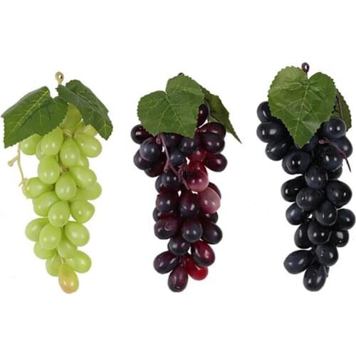 6PCS Simulation Grape Fruit Suitable For Kitchens Vine Hanging Leaves Decorative Plastic Artificial Parties Decoration Home