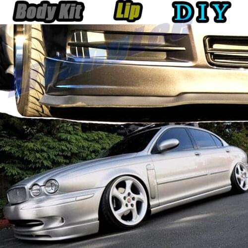 Car Bumper Lip Front Spoiler Skirt Deflector For Jaguar X-Type X Type Tune Car Modified Body Kit VIP Hella Flush Lips