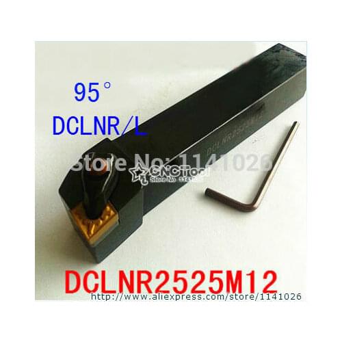 1PCS DCLNR2525M12 CNC Turning Lathe Machine Tools Lathe Cutting Tools 95 degrees External Turning Tool Holder 25*25*150mm