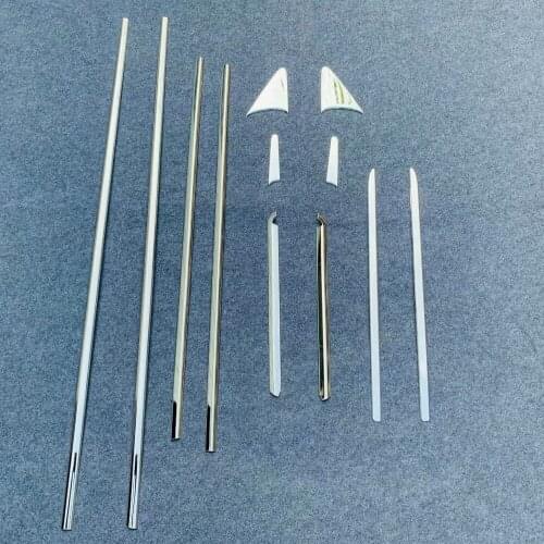 For Mitsubishi Delica 2020 2021 Stainless Steel Side Door Window Cover Sill Trim Molding Exterior Accessories