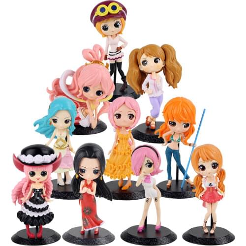Figure Toys Q Posket Princess Rebecca Shirahoshi Hancock Vivi Pudding Reiju Nami Koala Perona Mermaid Model Dolls