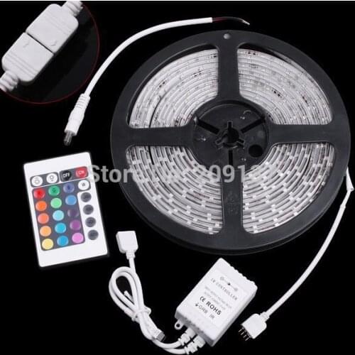 LED strip 5050 12V flexible light 60 leds/m5m/lot Warm WhiteWhiteBlueGreenRedYellowRGB