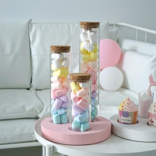 Artificial spun sugar bottle orngament marshmallow dessert model made from clay Wishing Bottle for showcase photography