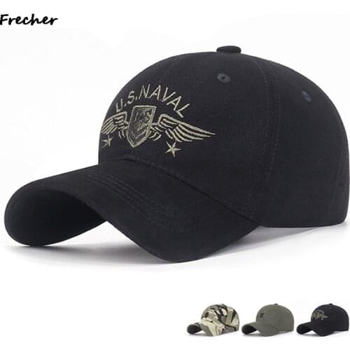 Army Camouflage Male Baseball Cap Men Embroidered US Naval Caps Outdoor Sports Tactical Dad Hat Casual Hunting Hats