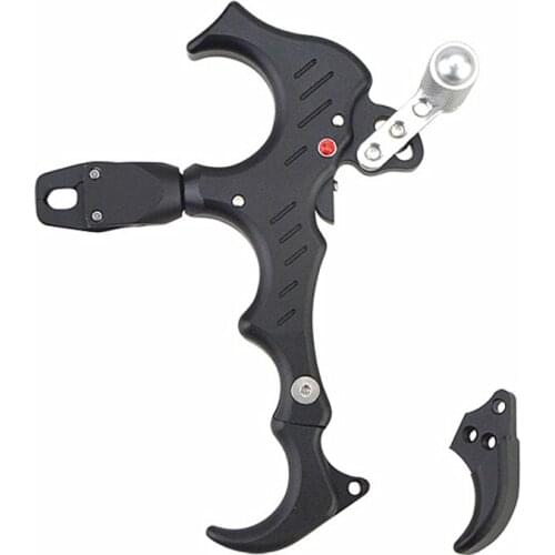 Aluminum Alloy Frosted 360 Degree Rotating Jaw Compound Bow 3/4 Exchange Finger Release Aids Automatic Close Archery Accessories