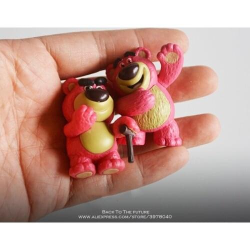 Disney Toy Story 4 Woody Lotso Bear 4cm Q Version figure Action pvc Figures mini Dolls Kids Toy model for Children gift