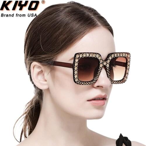 KIYO Brand 2020 New Women Men Square Polarized Sunglasses PC Classic Sun Glasses High Quality UV400 Driving Eyewear 8902