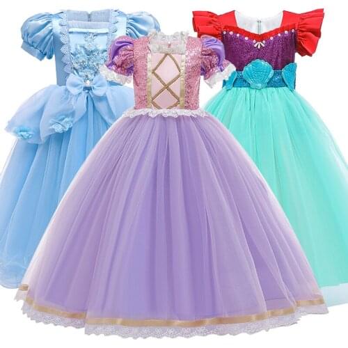 Halloween Girl Clothing Kids Princess Dress For Baby Girls Birthday Wedding Party Dresses Children Gown Christmas Costume