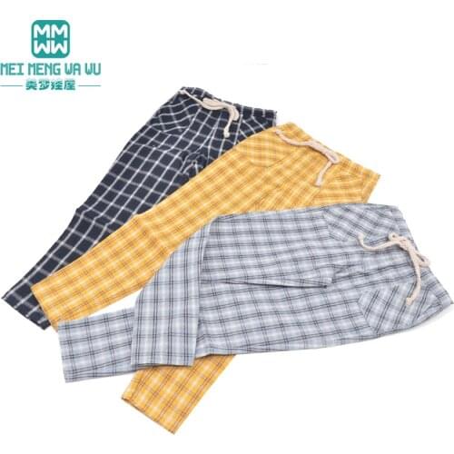 BJD Doll clothes for 58--60cm 1/3 BJD SD DD doll Articulated doll Fashion plaid pants