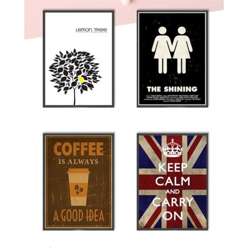 Nordic poster lemon tree yellow leaves canvas picture living room quardros decoration salon decoration wall art birthday gift