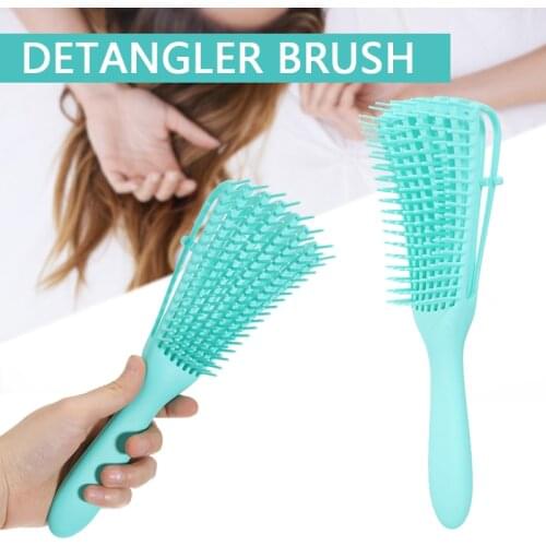 3 Color Detangler Brush Women Hair Massage Comb With Wet/Dry Curly Natural Hair For Salon Hairdressing Styling Tools