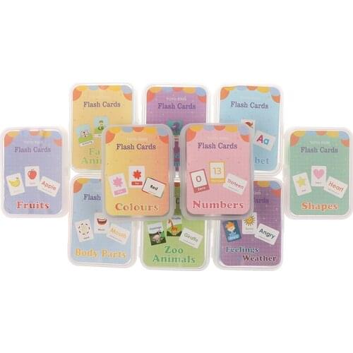 Handwritten Montessori 26 Letter English Flash Card Early Development Learning Educational Toy For Children Kid Gift With Buckle