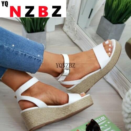 Sommer Platform Sandals 2020 Fashion Women Strap Gladiator Sandal Wedges Shoes Casual Woman Peep Toe espadrille femme ghn7
