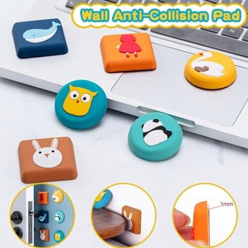 Thickened Cartoon Door Crash Pad Door Handle Anti-collision Pad Soft Rubber Fender Lock protective cover Safety Child Cushion