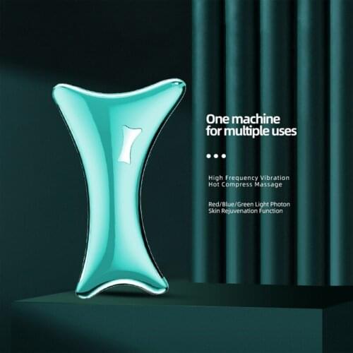 Electric Facial Scraping Massager Microcurrent Anti Wrinkle Slim Jaw Device Eye Body Massage Board Machine Face Lifting Slimming