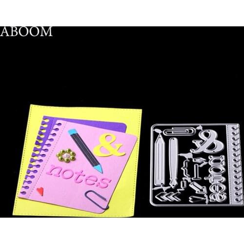 ABOOM Notebook Journal Card Scrapbooking Frame Dies Metal Cutting Die Stencils Craft Dies Cut New 2018 For DIY Decoration Mold