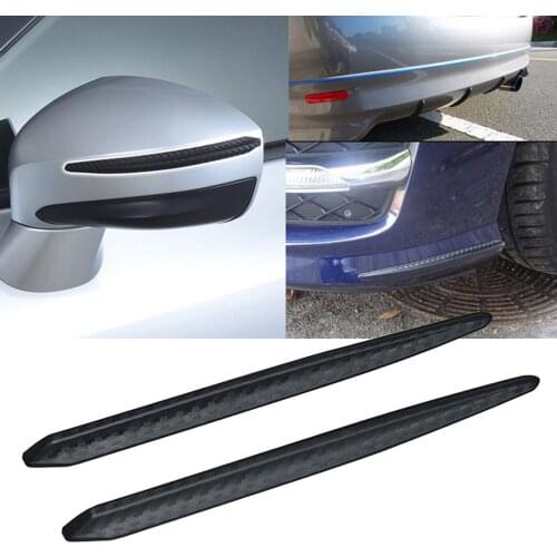 2/4Pc 40x5/14x2.5CM Car Bumper Protector Corner Guard Anti-Scratch Strips Sticker Protection Body Protector Molding valance Chin
