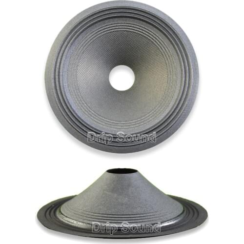 2pcs 8" inch 198mm 35.5mm Core Speaker Cone Paper Basin Woofer Drum Paper Cloth Edge Trumper Bass Repair Parts