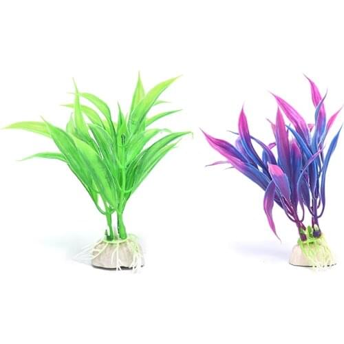 1PCS Artificial Plastic Water Plant Grass Aquarium Decorations Plants Fish Tank Grass Ornament Decor Aquatic Accessories