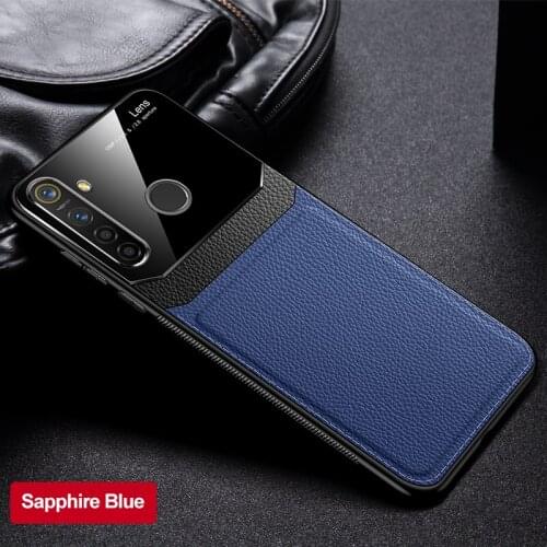 Oppo Realme C3 case silicone TPU bumper leather plexiglass case for Oppo Realme C3 RealmeC3 RMX2027 Phone Bags case