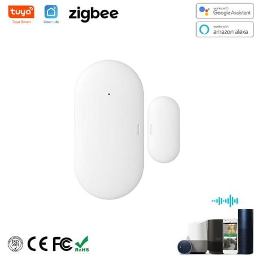 Tuya Zigbee Door Window Sensor Contact APP Remote Control Zigbee Hub Requested