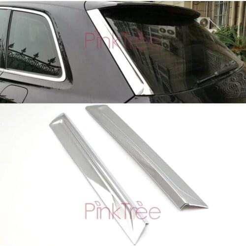 For Audi Q7 2016 Chrome Rear Window Trim ABS Decorative Car Styling Accessories Tuning Accessories Chrome