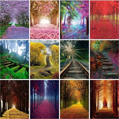 EverShine Diamond Painting Full Square Forest Rhinestones Art Diamond Embroidery Mosaic Sale Landscape Cross Stitch Wall Decor