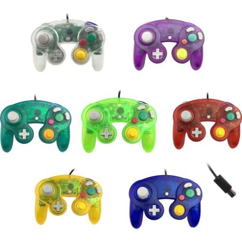 10 pcs Transparent color For N-G-C gamepad One Button Wired Game Controller joystick for G-ameC-ube for G-C