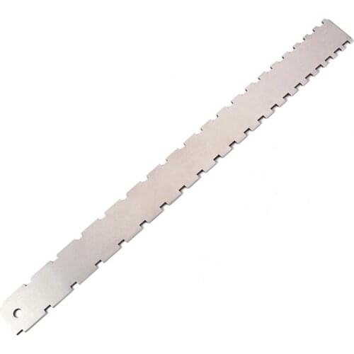 Guitar Neck Notched Straight Edge Luthiers Tool with String Action Ruler Gauge for Gibson 24.75 Inch and Fender 25.5 Inch Electr