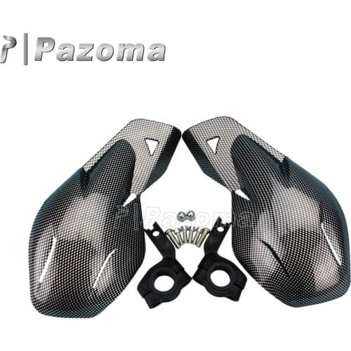 Pazoma Carbon Hand Guards Dirt Bike ATV MX Hand Guard Motocross Motorcycle Handguards W/Mount Kit