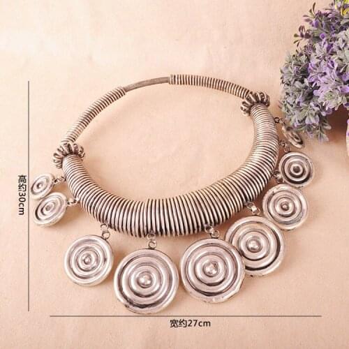 China wind handmade silver collar Miao Miao silver crafts free shipping