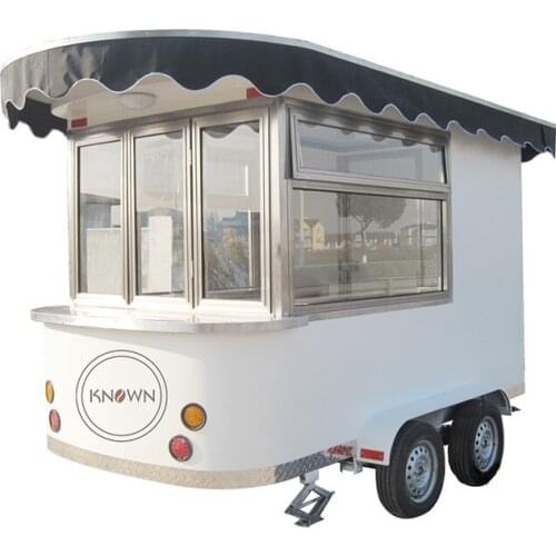 KN-300 mobile pizza food cart ice cream trailer for snack machine