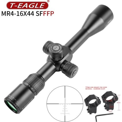 MR4-16X44 SFFFP Compact Rifle scope Jacht Optische Zicht Sniper Tactische Luchtbuks Richtkijker Fit 308win Voor Pcp scope angel