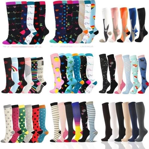 Compression Stockings Fit Men Women Varicose Veins Socks Outdoor Sports Compression Socks 20-30 Mmhg Best Graduated For Athelete