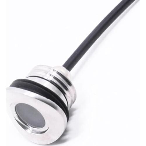 Small handrail light 12V IP68 2W LED cambered surface recessed spotlight outdoor staircase grandstand railing lamp hole 25mm