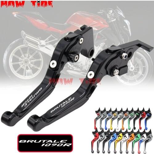 Motorcycle Folding Extendable CNC Moto Adjustable Clutch Brake Levers For MV Agusta BRUTALE 1090R 1090 R 2013 BRUTALE1090R