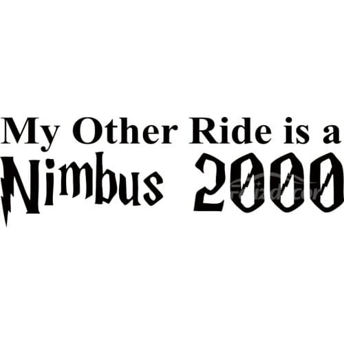 My Other Ride Is A Nimbus 2000 Car Sticker Bumper Decor Waterproof Removable ZP075