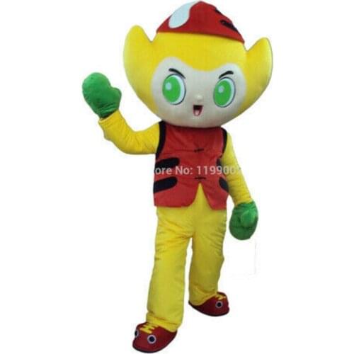Cosplay Costume Yellow Boy Mascot Suits of Stage Performance Fancy Party Game Dress Carnival Kids Birthday Gifts for Adult Size