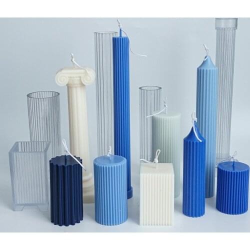 New Acrylic Candle Mold 3d Mold Columnar Soap Mold Cake Mold Candle mold Aromatherapy Candle Mold candle making kit body mold